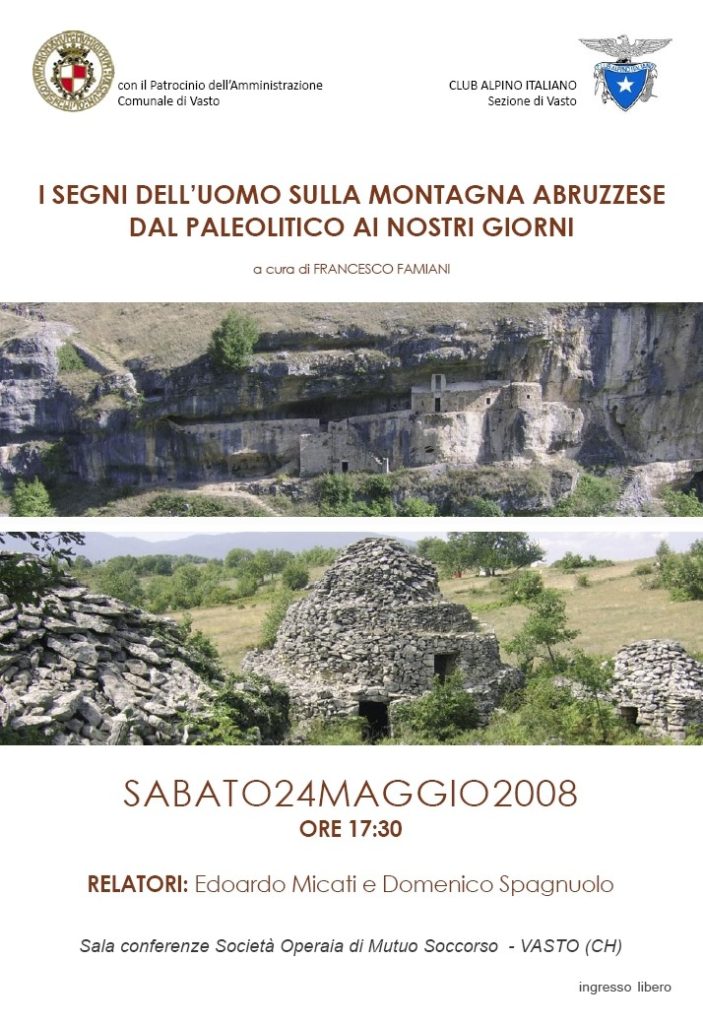 I SEGNI DELL’UOMO SULLA MONTAGNA ABRUZZESE DAL PALEOLITICO AI NOSTRI GIORNI