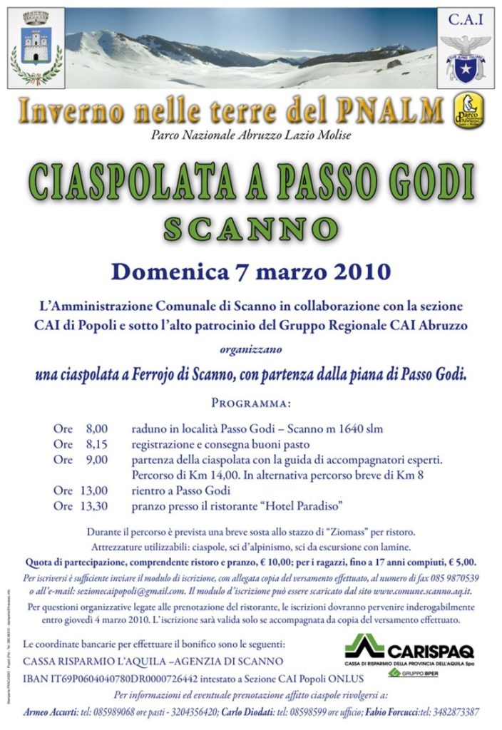 Ciaspolata Passo Godi - Scanno